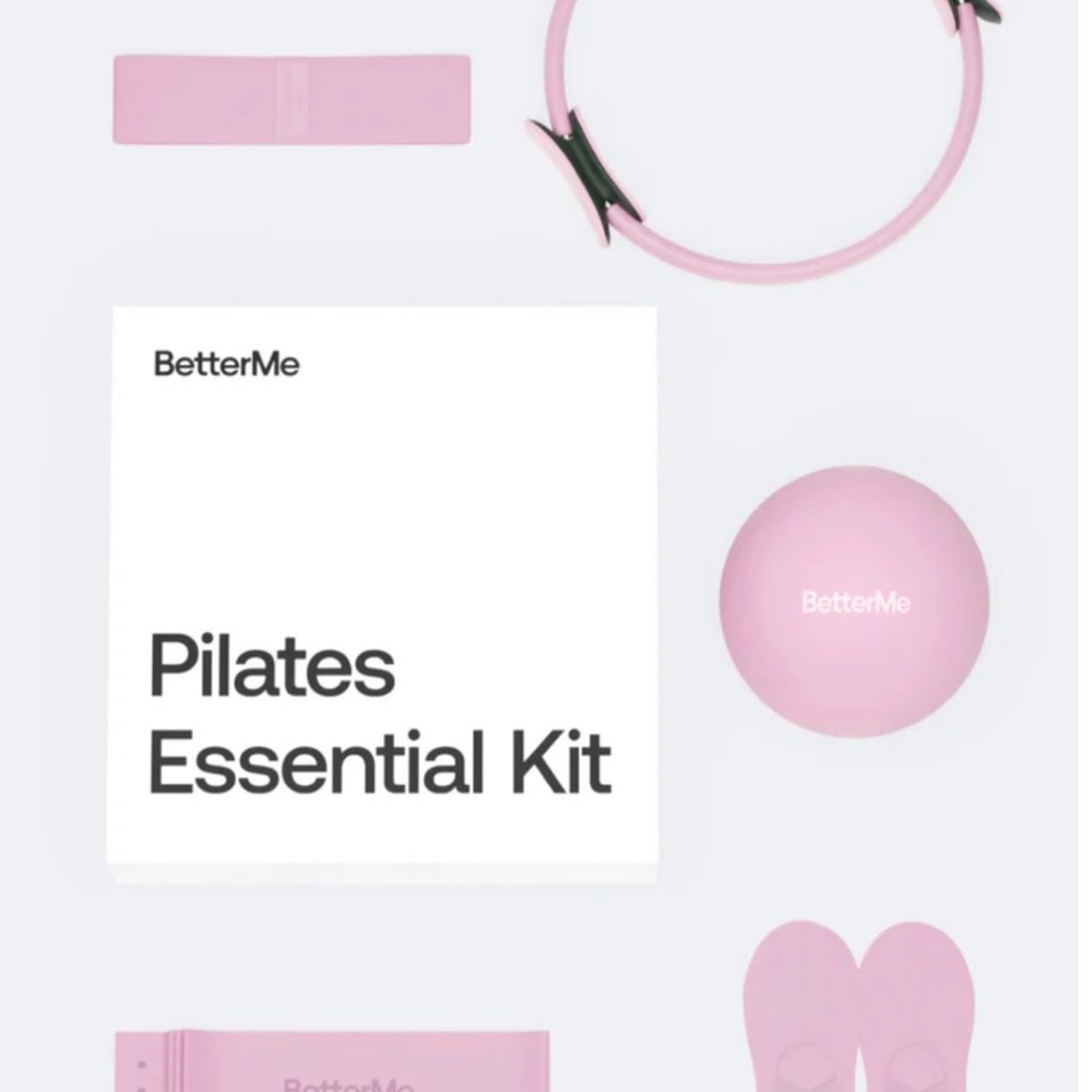 BetterMe Pink Pilates Essential Kit + Everyday Exercise Mat